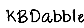 KBDabble Font Image