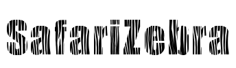 SafariZebra Font Image