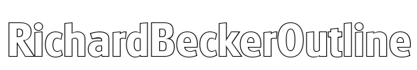 RichardBeckerOutline