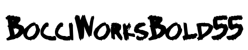 BocciWorksBold55 Font Image