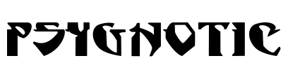 Psygnotic Font Image