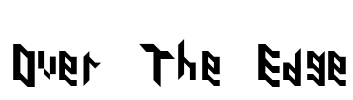 Over The Edge Font Image