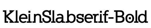 KleinSlabserif-Bold