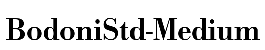 BodoniStd-Medium