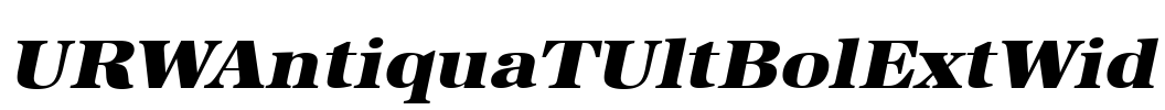 URWAntiquaTUltBolExtWid Font Image