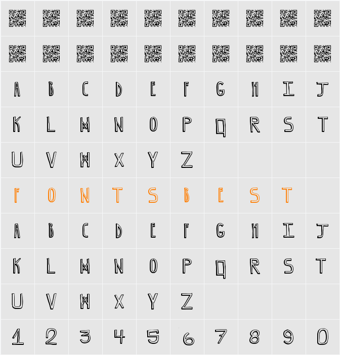 GrapeBlaster Character Map