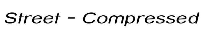 Street - Compressed Font Image