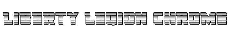 Liberty Legion Chrome Font Image