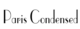 Paris Condensed Font Image