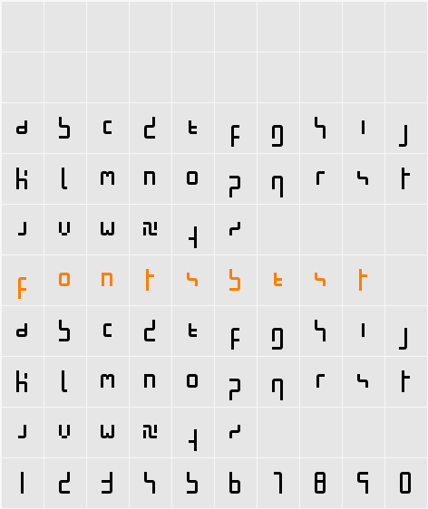 minimal-pixel Character Map