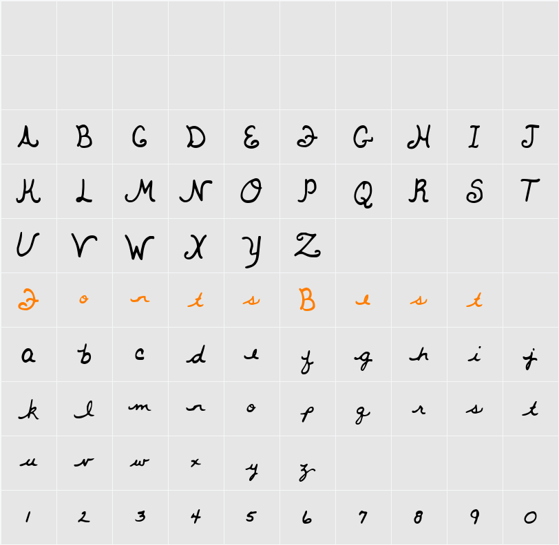 Whitemouse Character Map