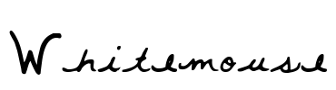 Whitemouse Font Image