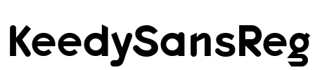KeedySansReg Font Image