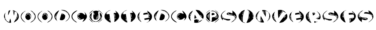 WoodcuttedCapsInversFS Font Image