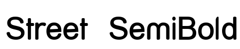 Street  SemiBold Font Image