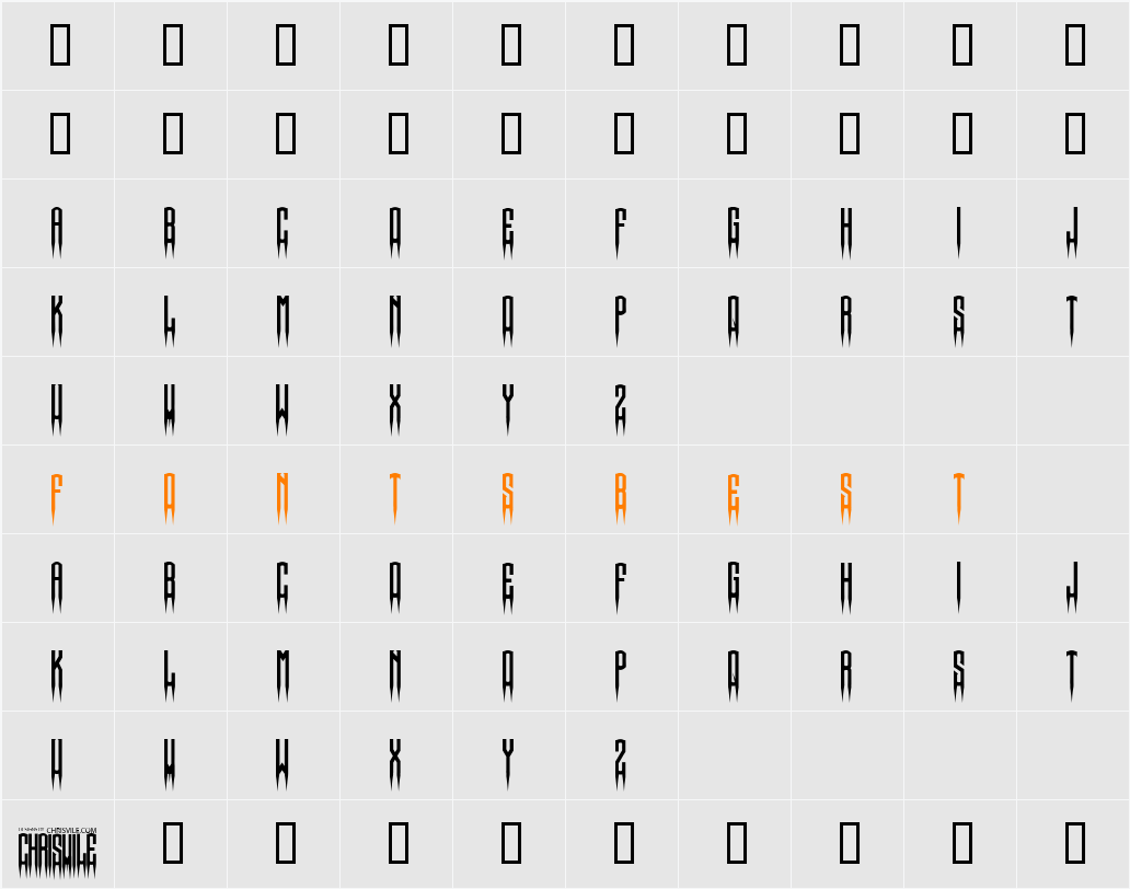 Spiked Character Map