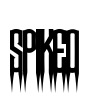 Spiked Font Image