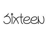 Sixteen Font Image