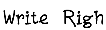 Write Righ Font Image