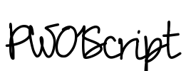 PW01Script Font Image