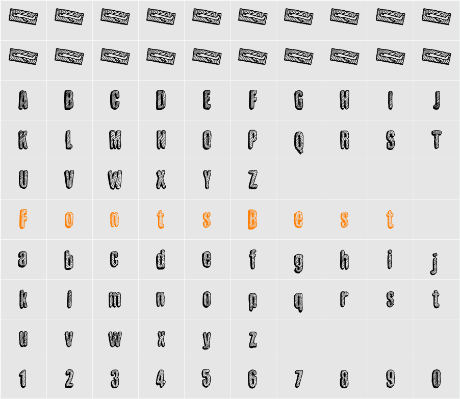 Sketch Wall Character Map