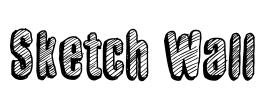 Sketch Wall Font Image