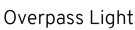 Overpass Light Font Image