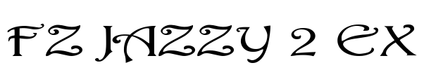 FZ JAZZY 2 EX Font Image