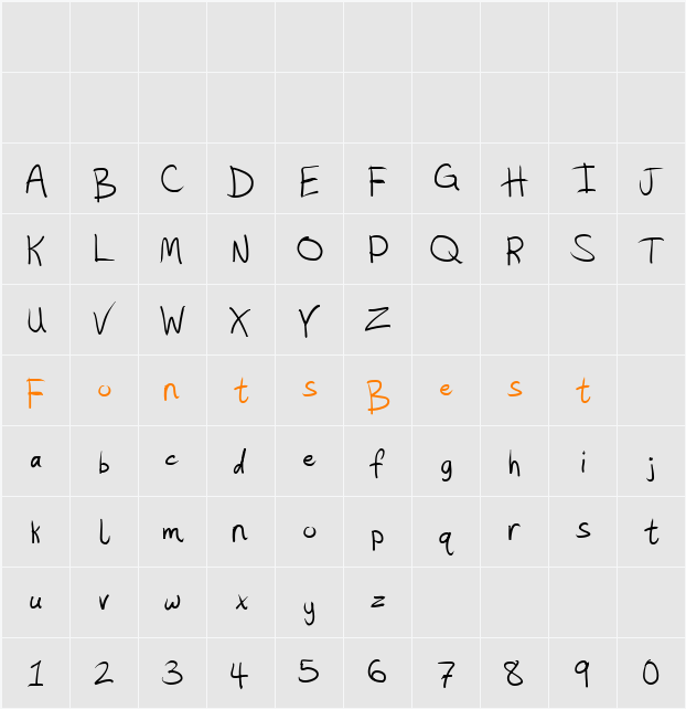 Hashtag Character Map