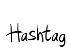 Hashtag Font Image