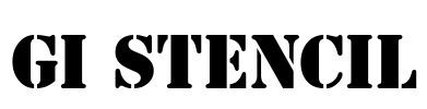 GI Stencil Font Image