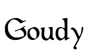 Goudy Font Image