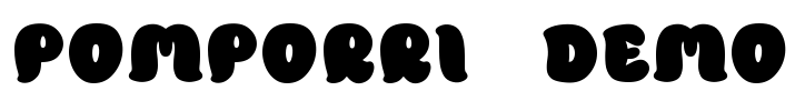 Pomporri Demo Font Image