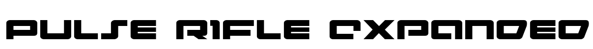 Pulse Rifle Expanded Font Image