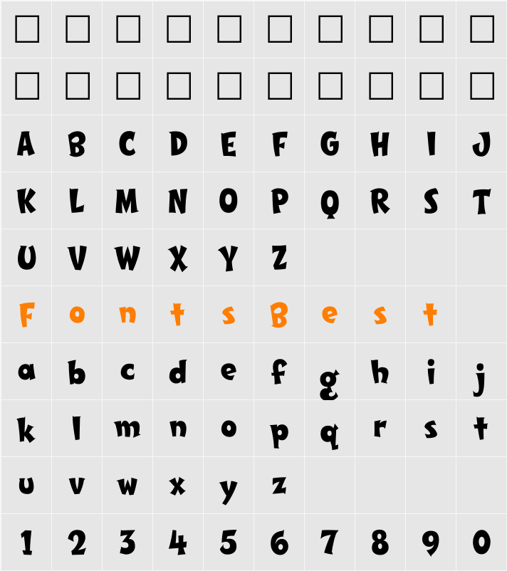 SCRIPT1 Toon Casual Character Map