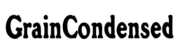 GrainCondensed Font Image