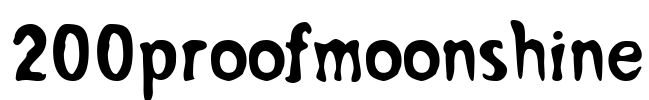 200proofmoonshine Font Image