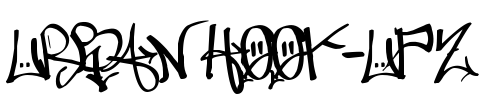 URBAN HOOK-UPZ Font Image