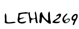LEHN269 Font Image