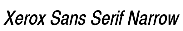 Xerox Sans Serif Narrow