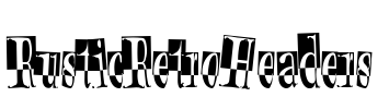 RusticRetroHeaders Font Image