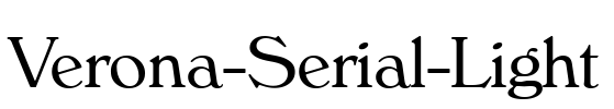 Verona-Serial-Light Font Image