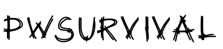 PWSurvival Font Image