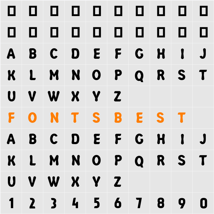 TEODE BASIC Character Map