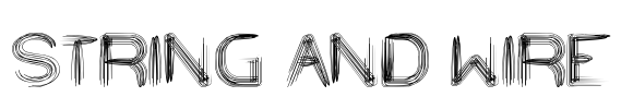 STRING AND WIRE Font Image