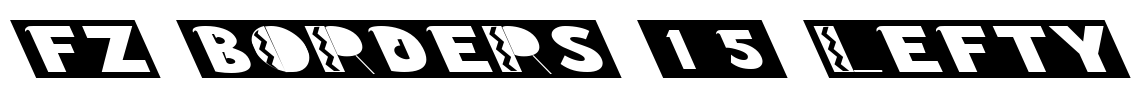 FZ BORDERS 15 LEFTY Font Image
