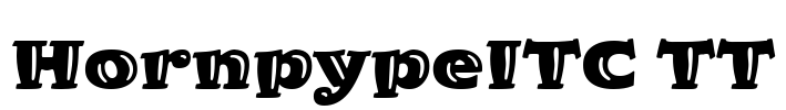 HornpypeITC TT Font Image