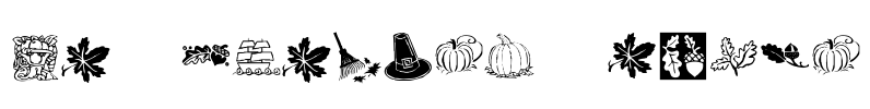 KR Harvest Dings Font Image