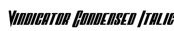 Vindicator Condensed Italic