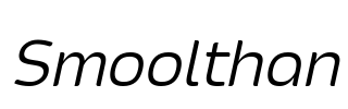 Smoolthan Font Image
